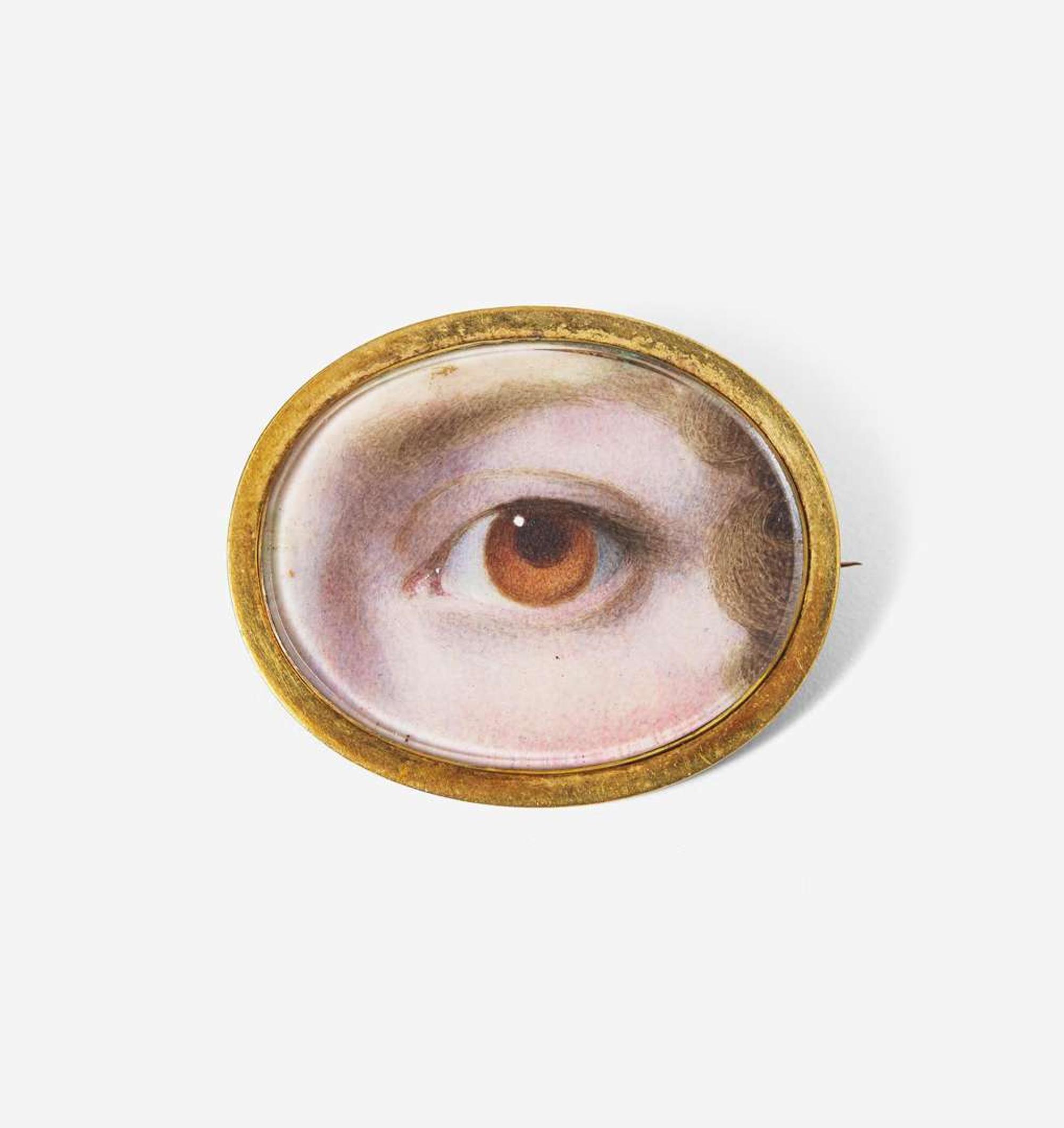 A Georgian "Lover's Eye" brooch early 19th century