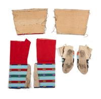PLateau Matching Beaded Moccasins, Cuffs, and Leggings