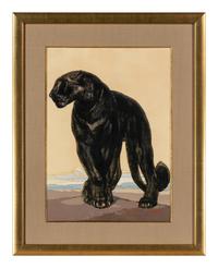 Panthère noire debout, ca. 1927