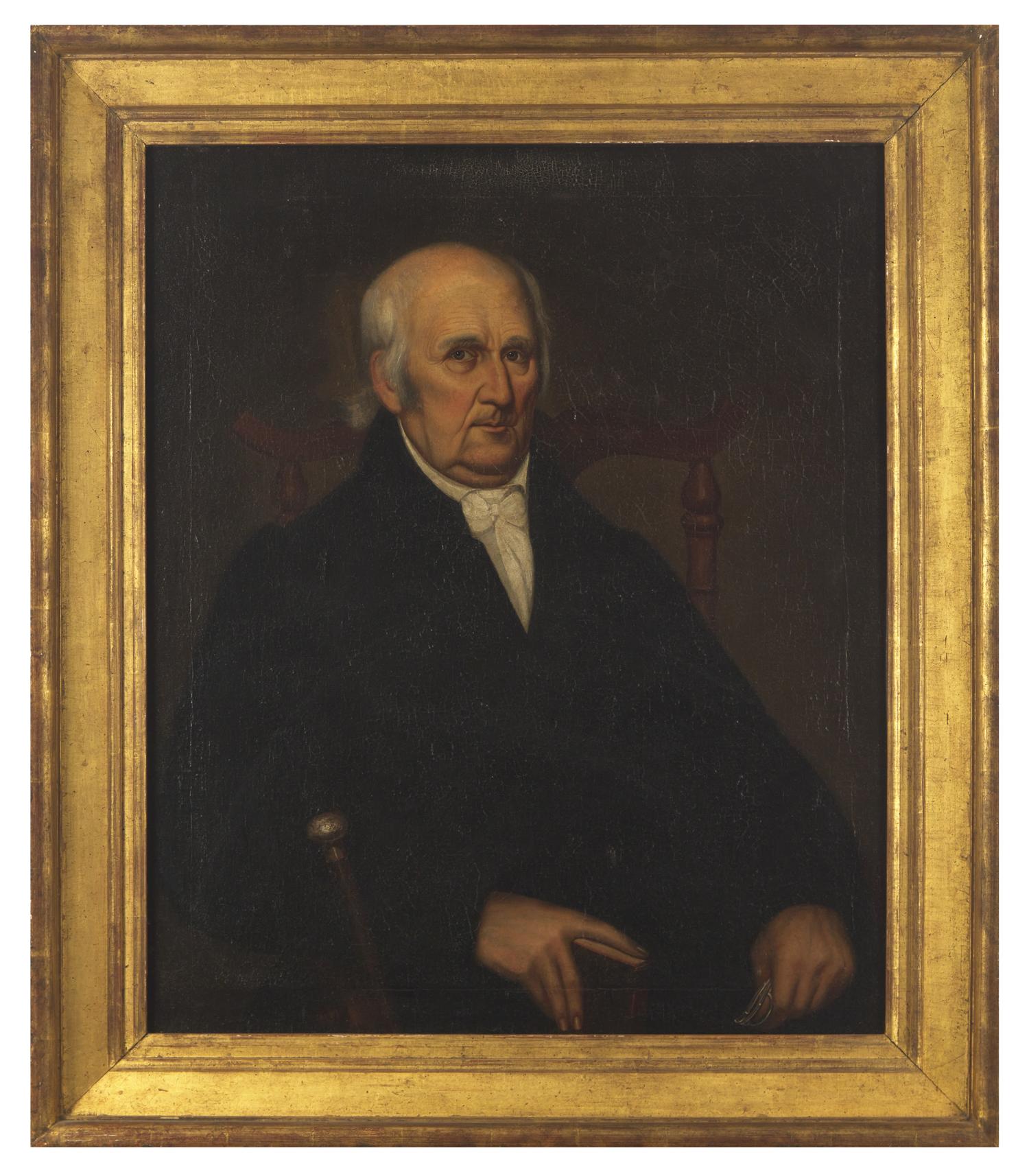 Hubbard Latham Fordham (1794-1872), Squire Samuel L'Hommedieu (1744-1831) Seated In A Dominy Workshop Chair