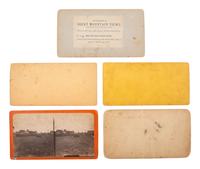 [WESTERN AMERICANA] 6 stereoviews of the American west, incl. cowboys, locomotives, and landscapes.