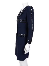 Chanel Jacket Dress with Patent Leather Trim, 1990s