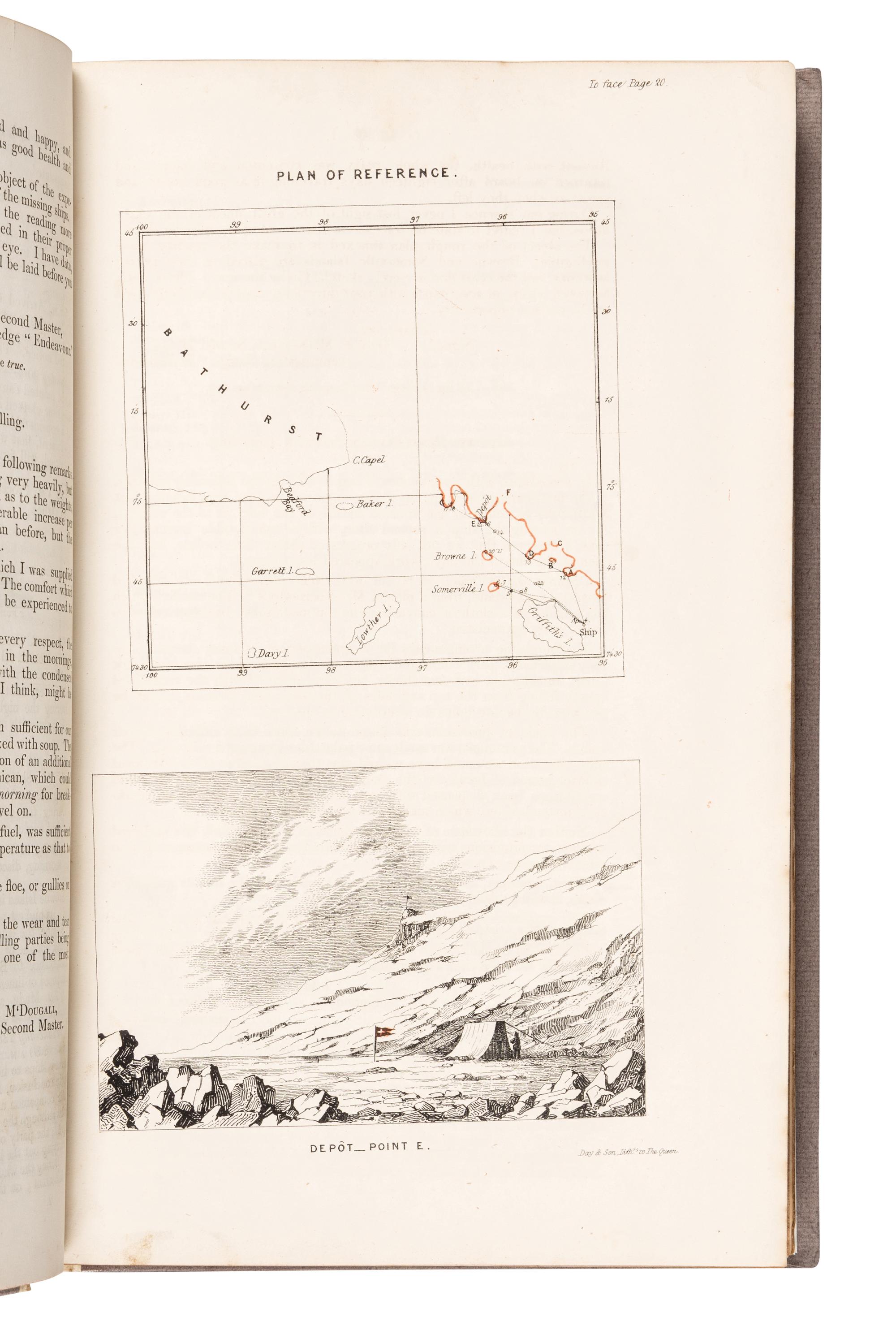 [BRITISH PARLIAMENTARY PAPERS]. Additional Papers Relative to the Arctic Expedition under the Orders of Captain Austin and Mr. William Penny. London: Eyre and Spottiswoode for Her Majesty’s Stationery Office, 1852.