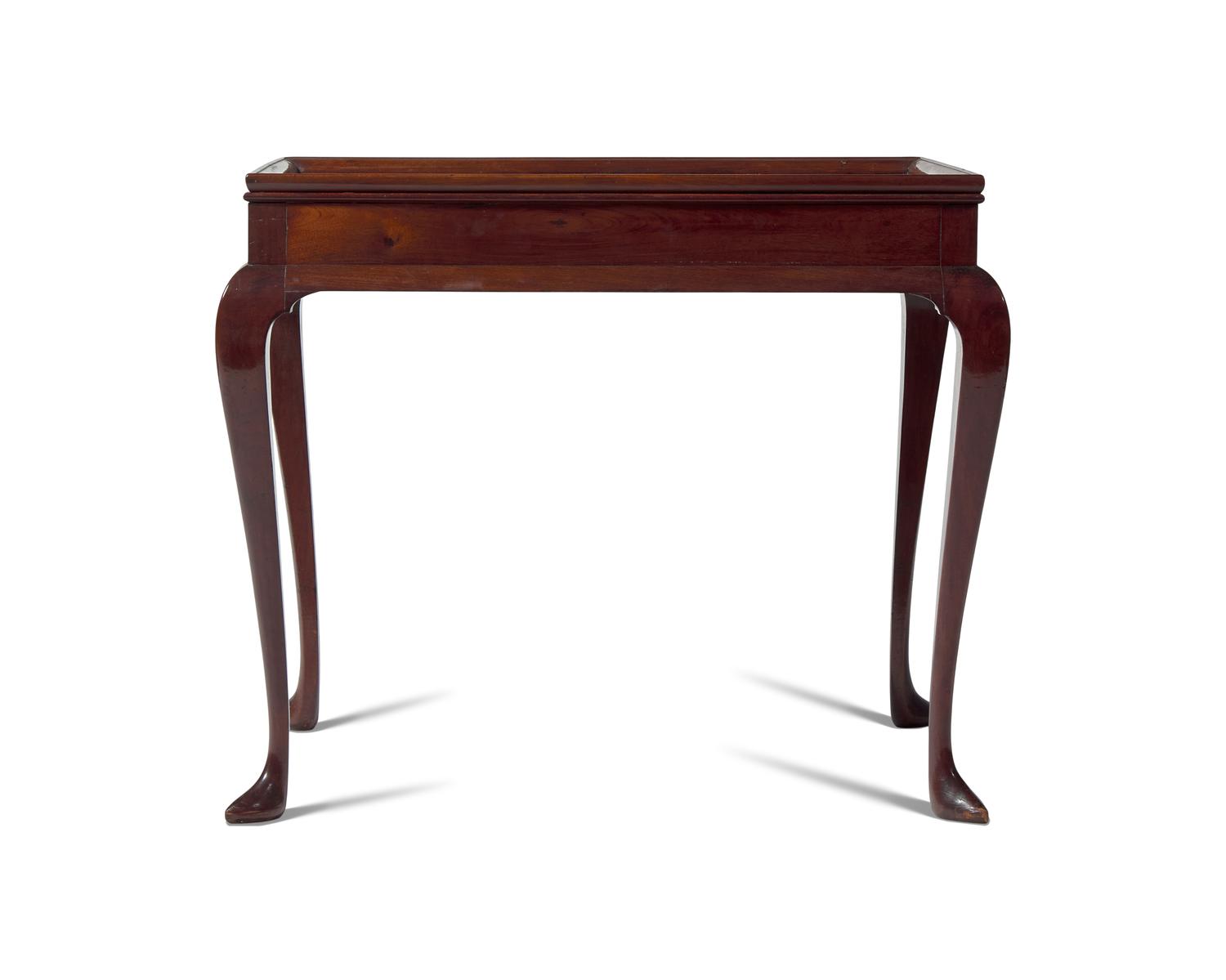 The General Nathanael Greene Family Queen Anne Mahogany Tray-Top Tea Table