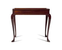 The General Nathanael Greene Family Queen Anne Mahogany Tray-Top Tea Table