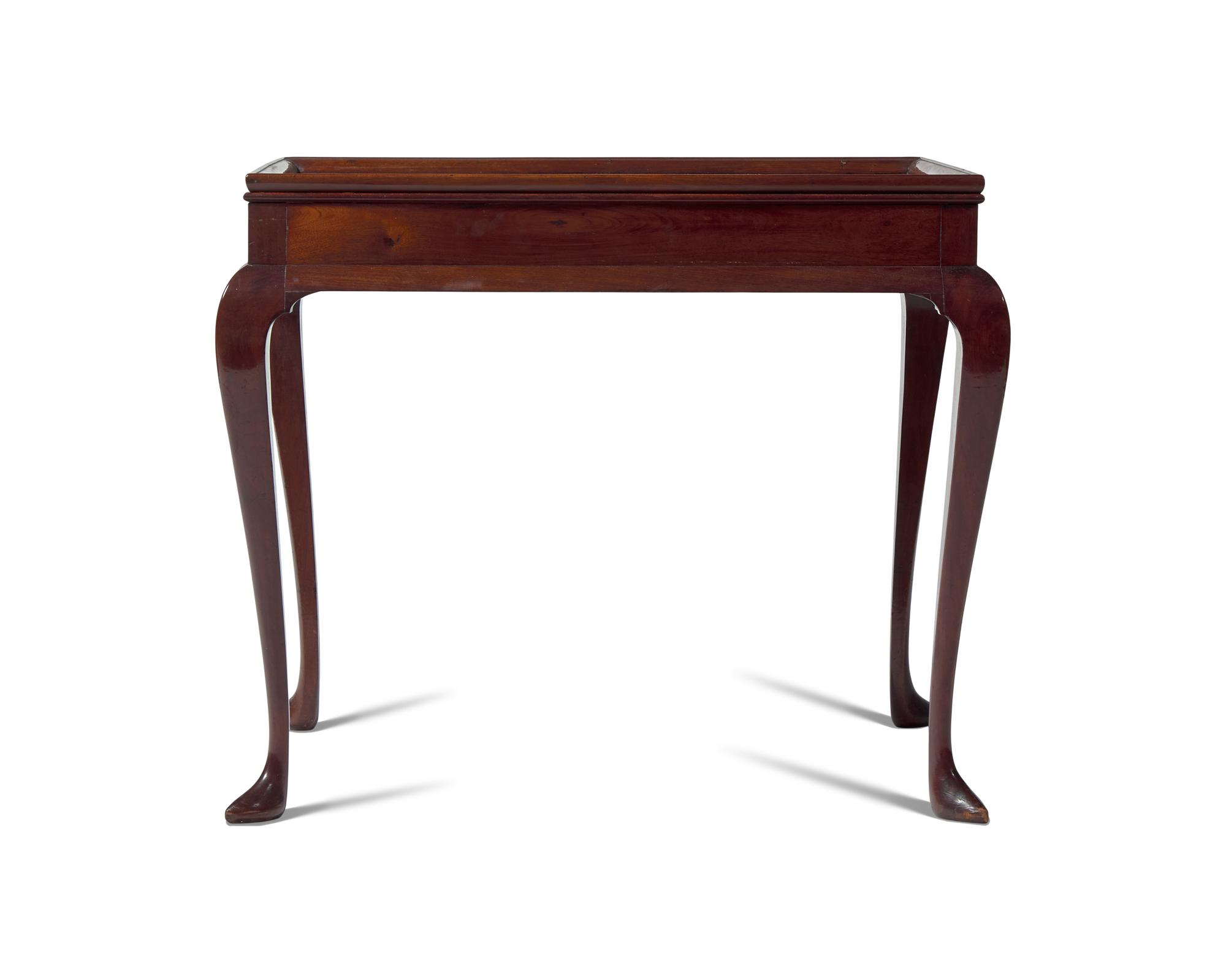 The General Nathanael Greene Family Queen Anne Mahogany Tray-Top Tea Table