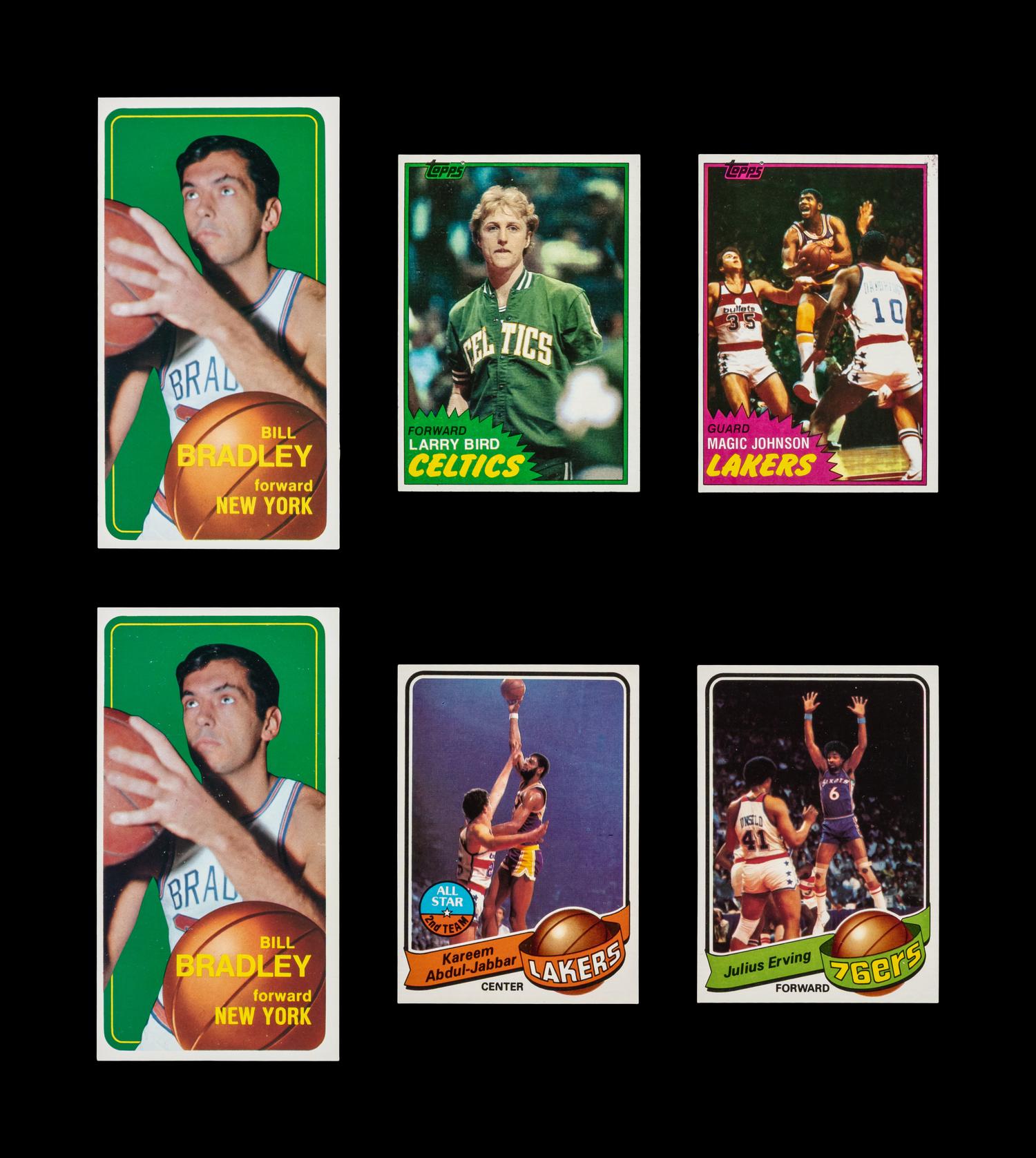A Collection of 1960s-80s Topps Basketball Cards Including Multiple Hall of Famers and Rookies (35)