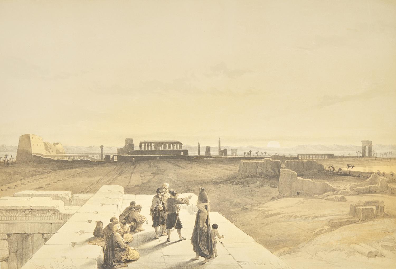 [Prints] Roberts, David. Group of Eight Prints
