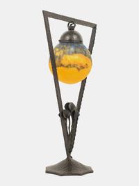 Art Nouveau Table Lamp, c. 1920 Lunéville, France