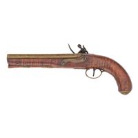 British Board of Ordnance Marked Brass Barreled Flintlock Trade Pistol by Sharpe