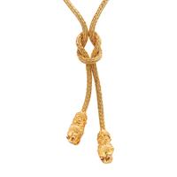 ILLIAS LALAOUNIS, YELLOW GOLD LARIAT NECKLACE
