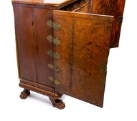 An English Burl Walnut Chest of Drawers