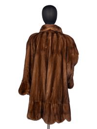 Bergdorf Goodman Scalloped Mink Coat
