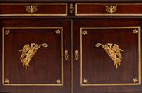 An Empire Style Gilt Bronze Mounted Mahogany Serving Cabinet