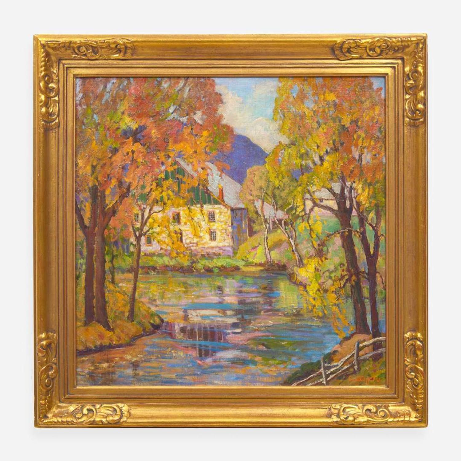 Fern Isabel Coppedge (American, 1883–1951) The Mill at Bowman's Hill (October)