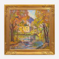 Fern Isabel Coppedge (American, 1883–1951) The Mill at Bowman's Hill (October)