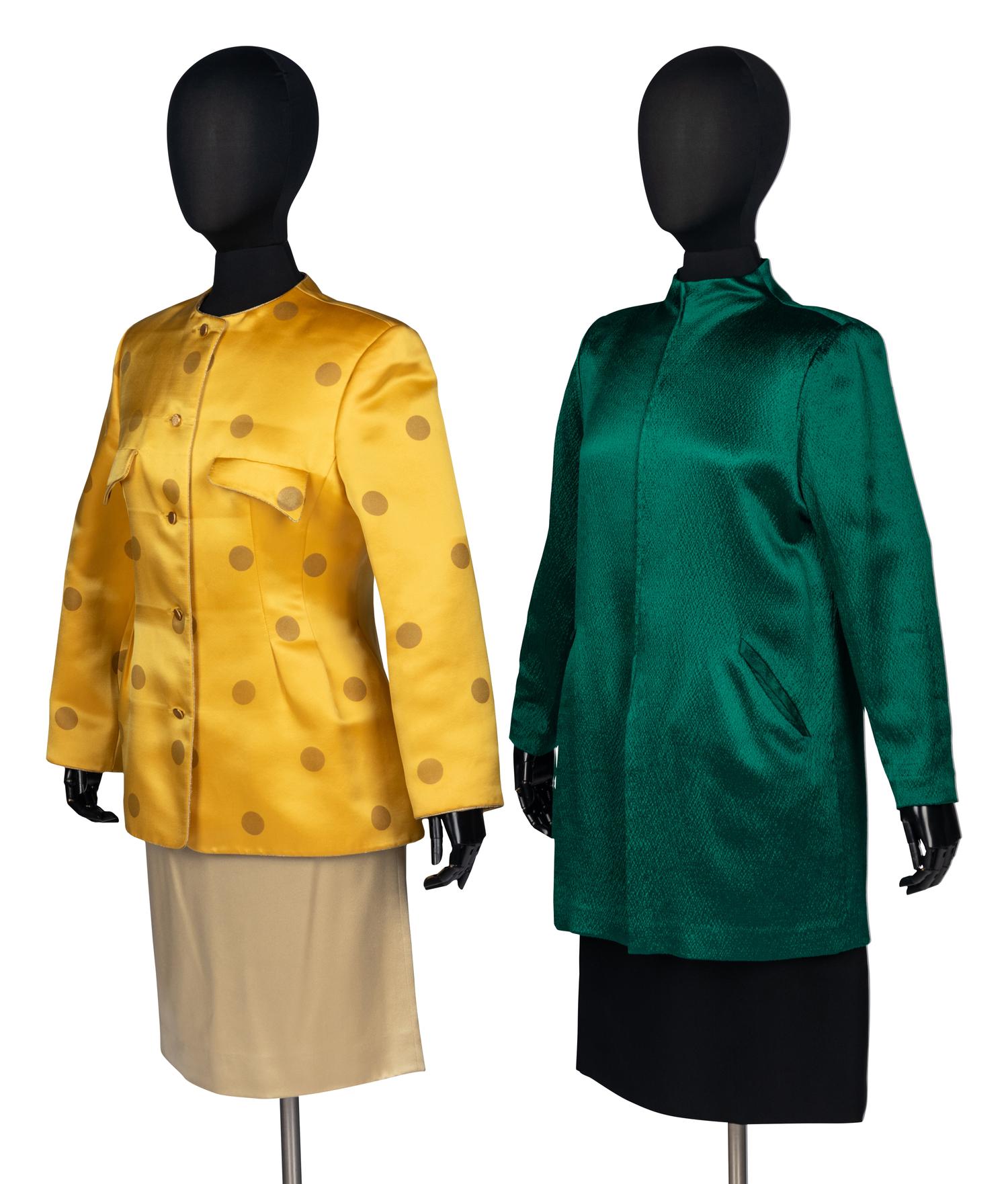 Two Geoffrey Beene Silk Ensembles