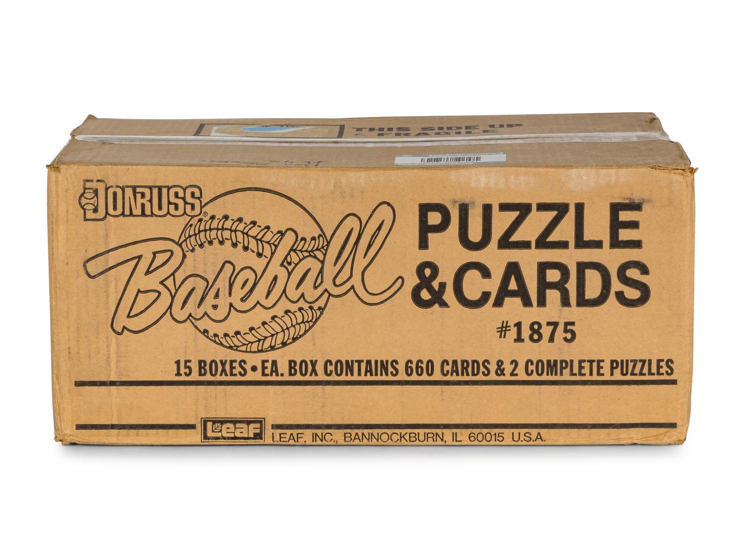 A Factory Case of 1987 Donruss Baseball Card Complete Sets (15 Total Sets)