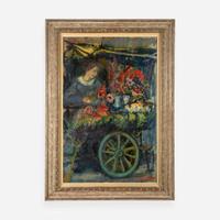 Arbit Blatas (Lithuanian, 1908-1999) The Flower Cart
