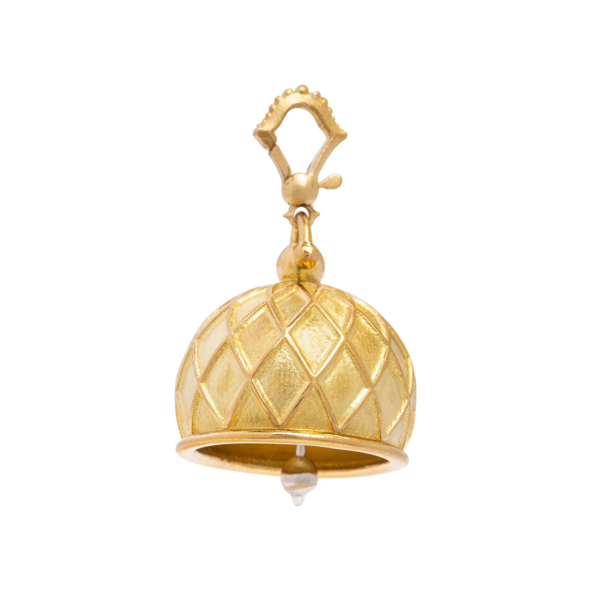 Paul Morelli, Yellow Gold Meditation Bell Pendant