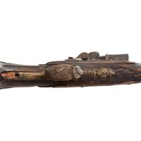 Extremely Rare Serpent Side Plate Flintlock Trade Pistol