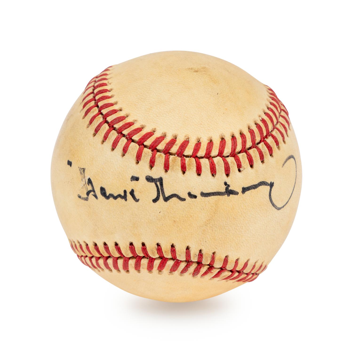 A Hank Greenberg Single Signed Autograph Baseball (JSA Certified),