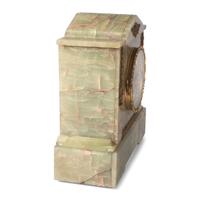 An Ansonia Onyx Mantel Clock