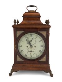 A Regency Gilt Metal Mounted Mahogany Bracket Clock