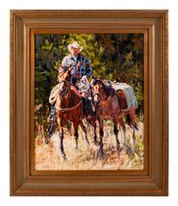 Cowboy on Horseback