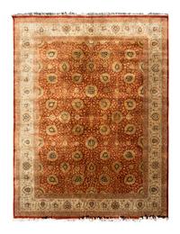 An Agra Wool Carpet — 20TH CENTURY