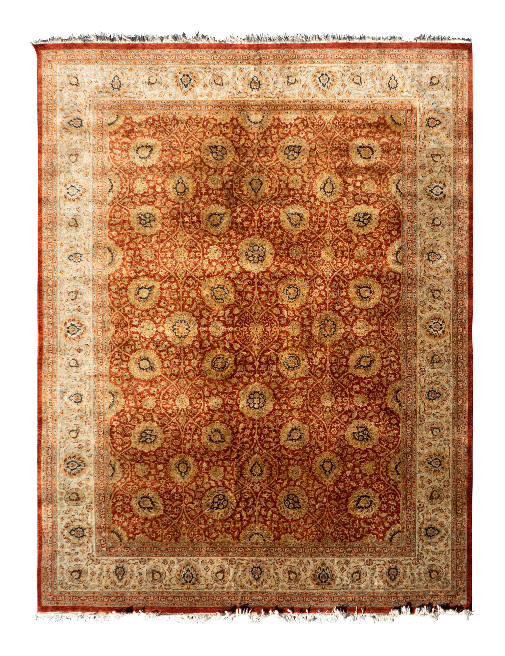 An Agra Wool Carpet — 20TH CENTURY