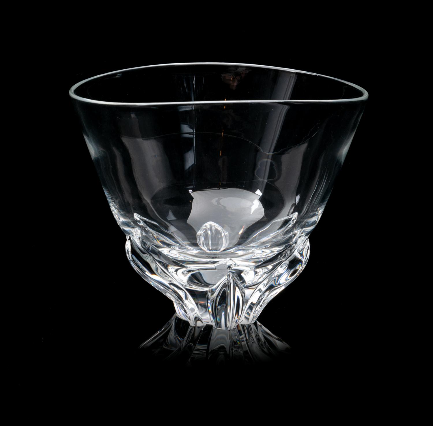 A Steuben Glass Vase Length 9 3/4 inches.