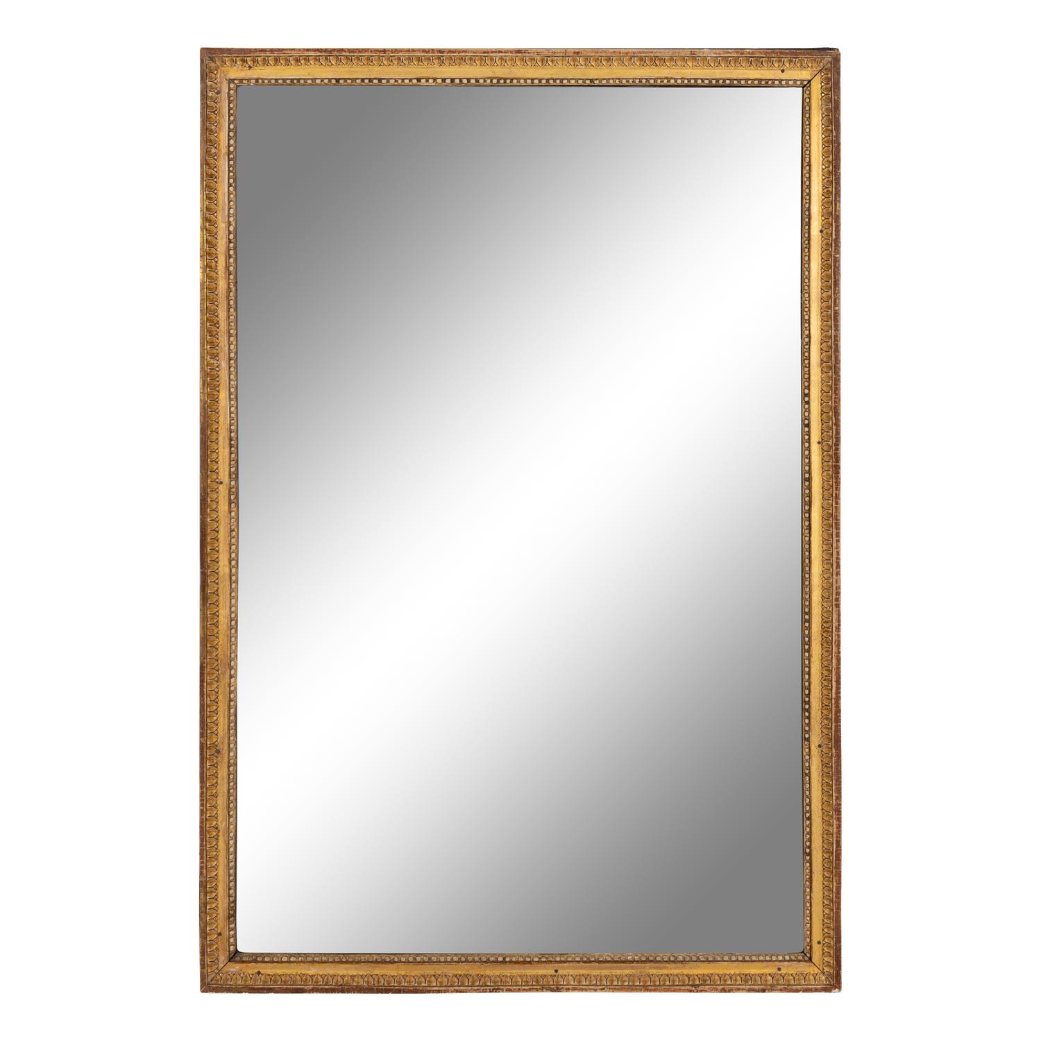 A Louis XVI Giltwood Mirror