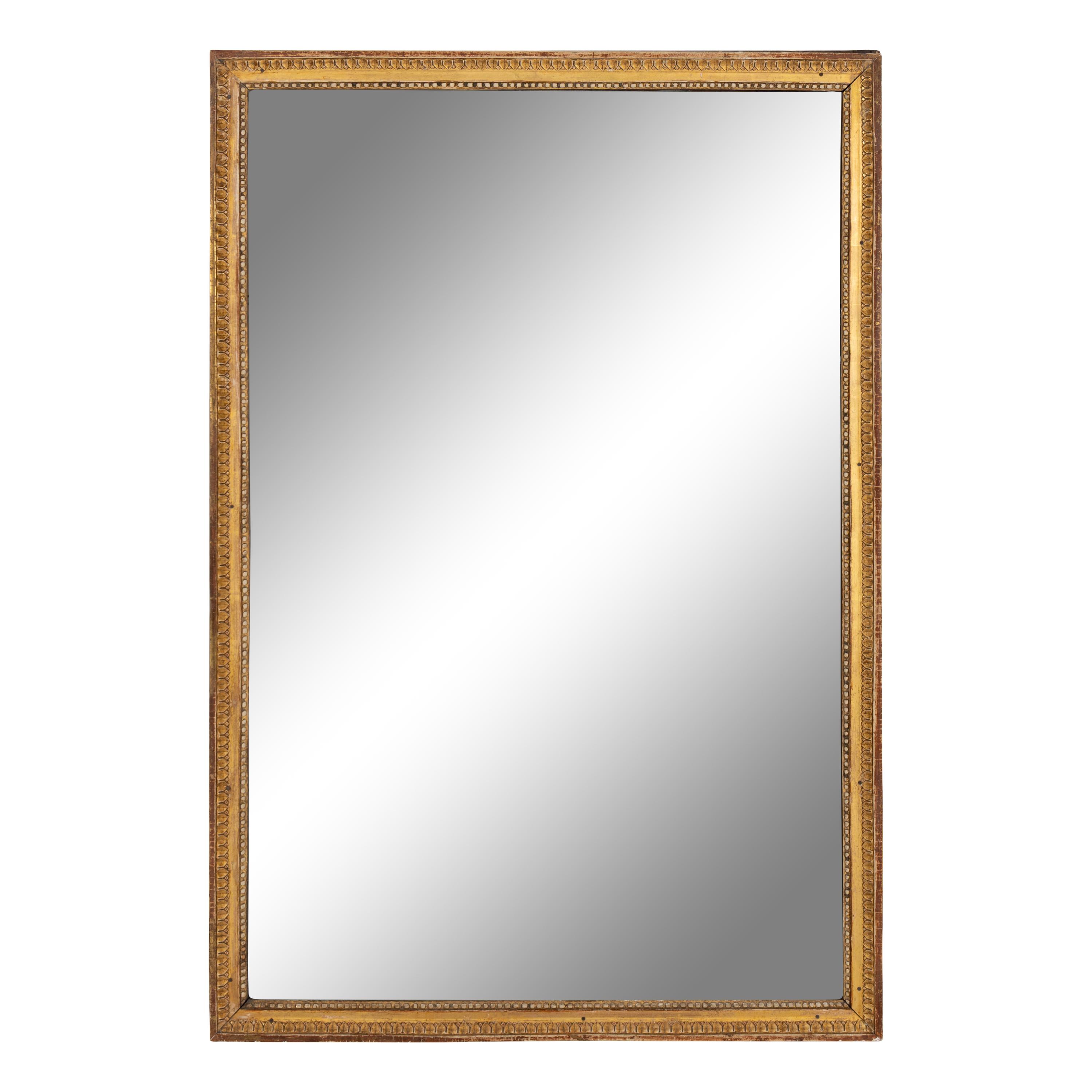 A Louis XVI Giltwood Mirror
