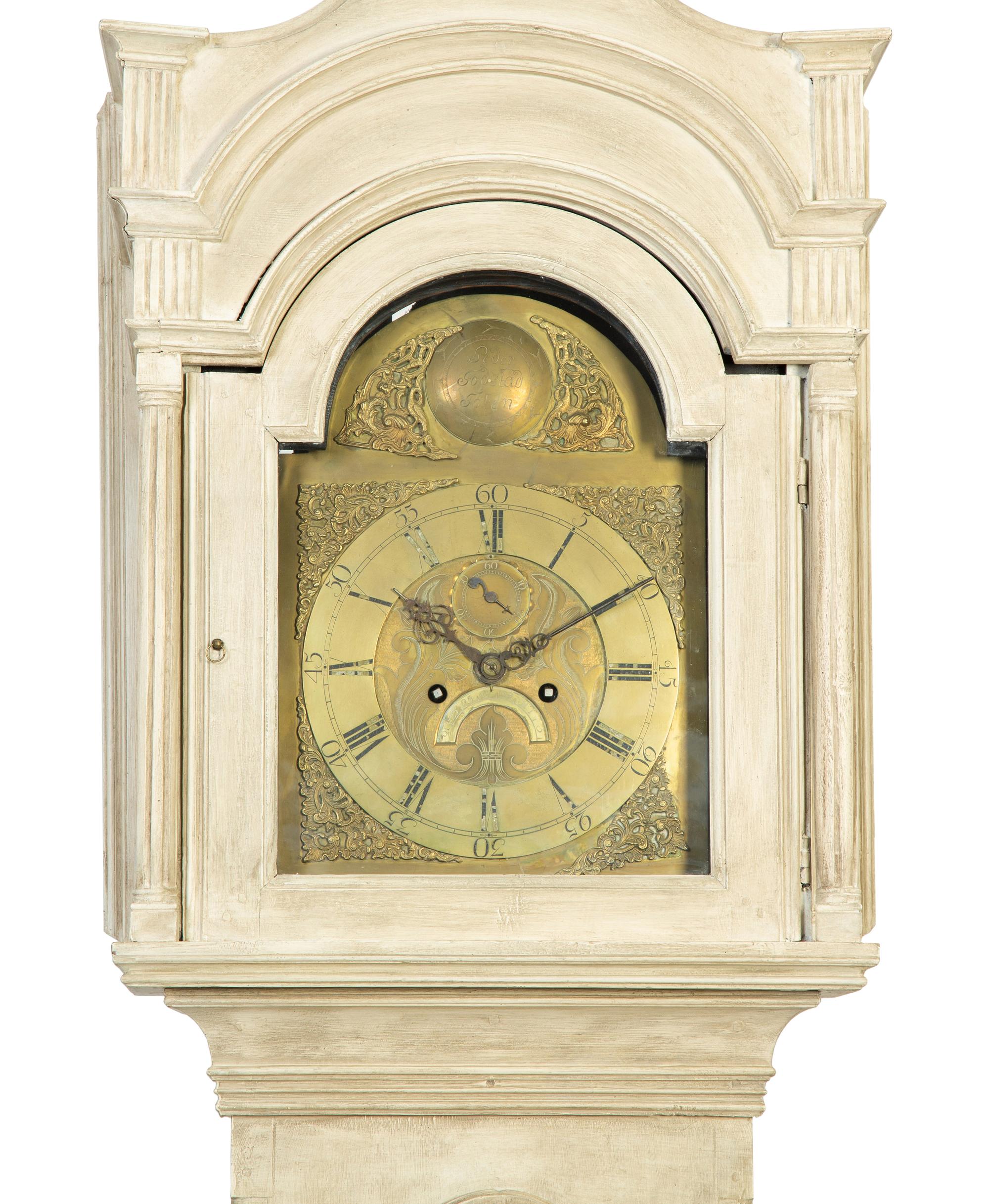 A Dutch Painted Tall Case Clock — 18TH/19TH CENTURY