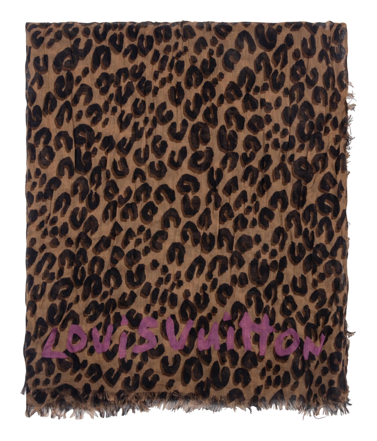 Three Designer Scarves by Yves Saint Laurent, Louis Vuitton, and Salvatore Ferragamo