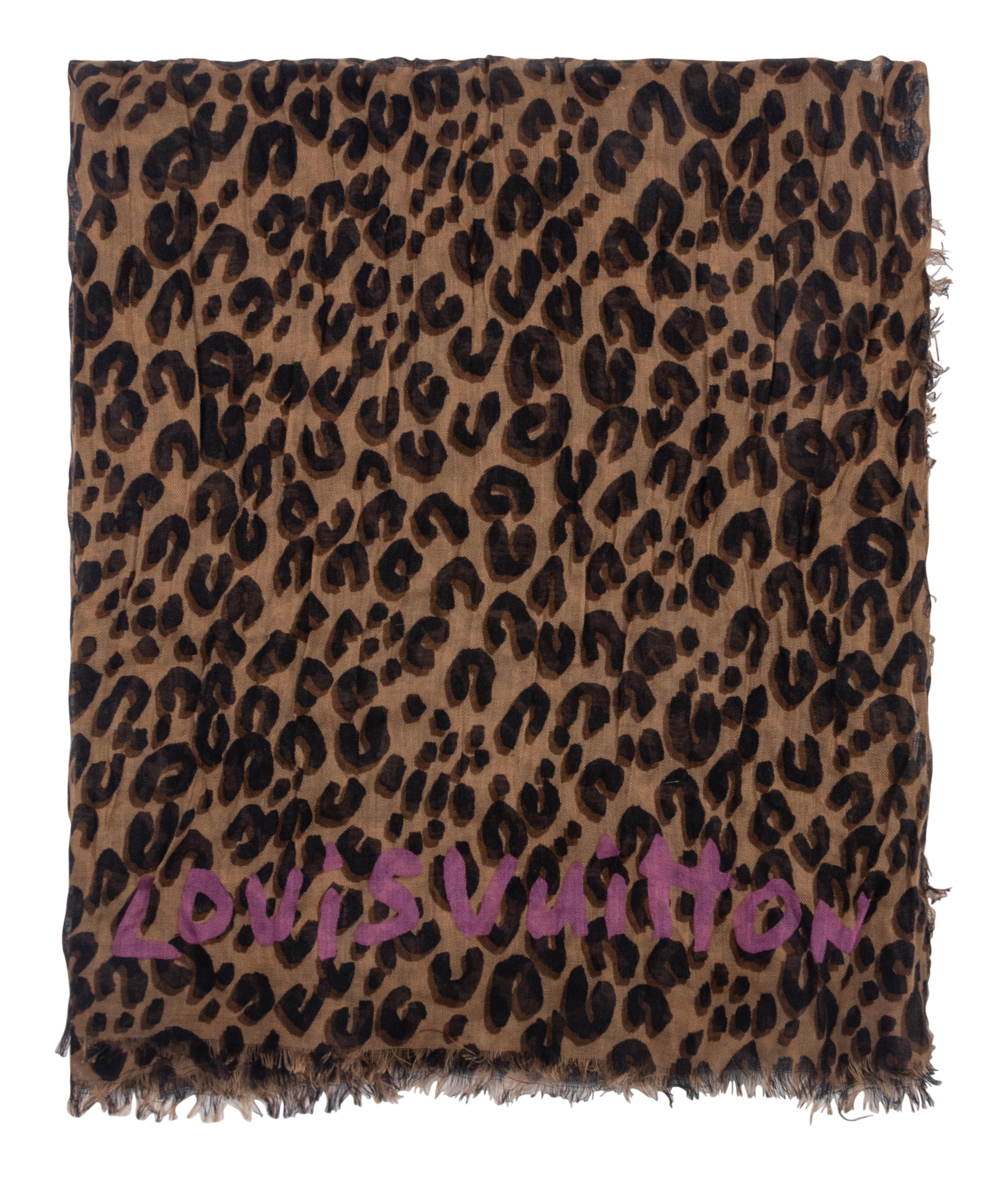 Three Designer Scarves by Yves Saint Laurent, Louis Vuitton, and Salvatore Ferragamo