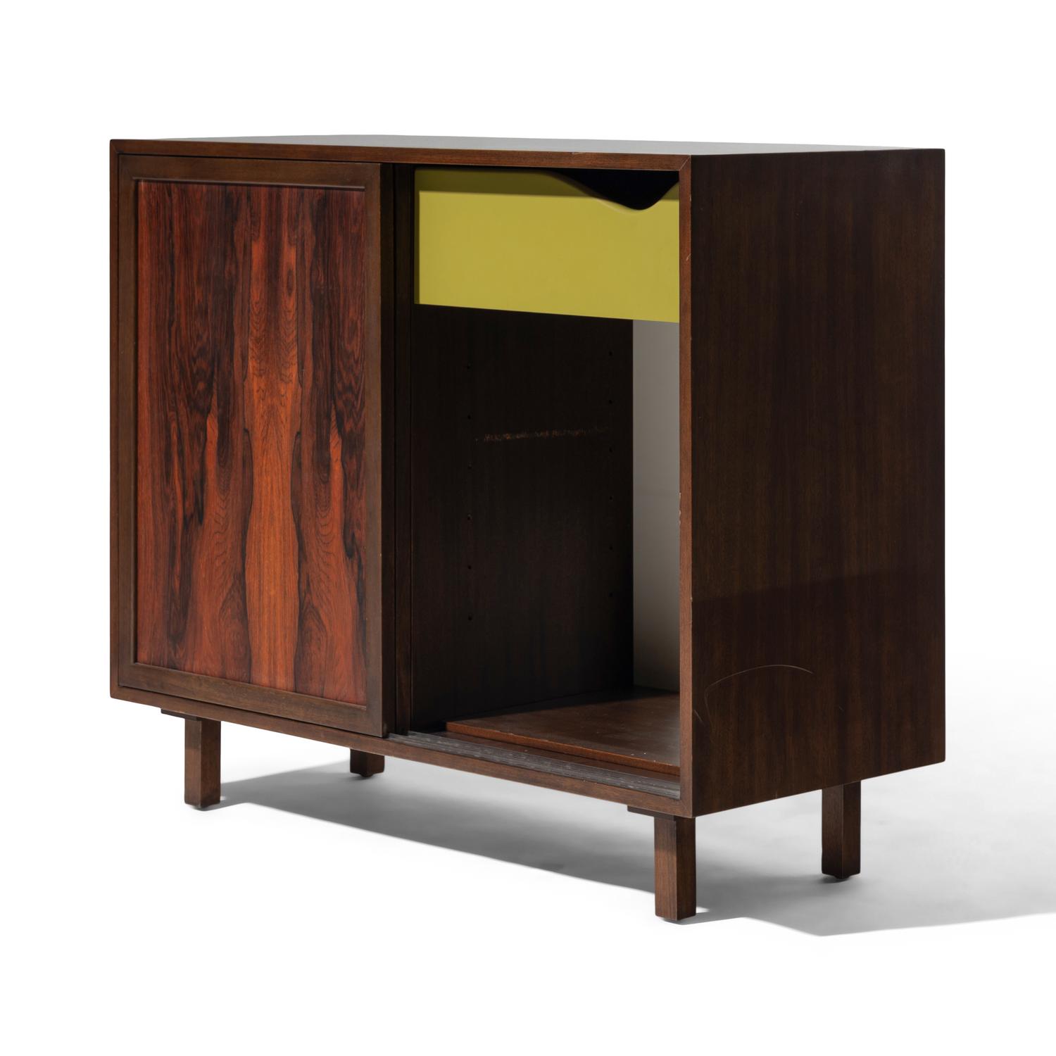 Sliding Door Rosewood Cabinet
