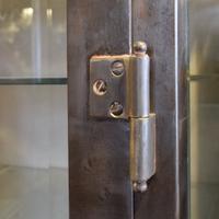 A Two Door Metal Medicine Cabinet 40.5" W x 18.5" D x 67.25" H — United States, 20th Century