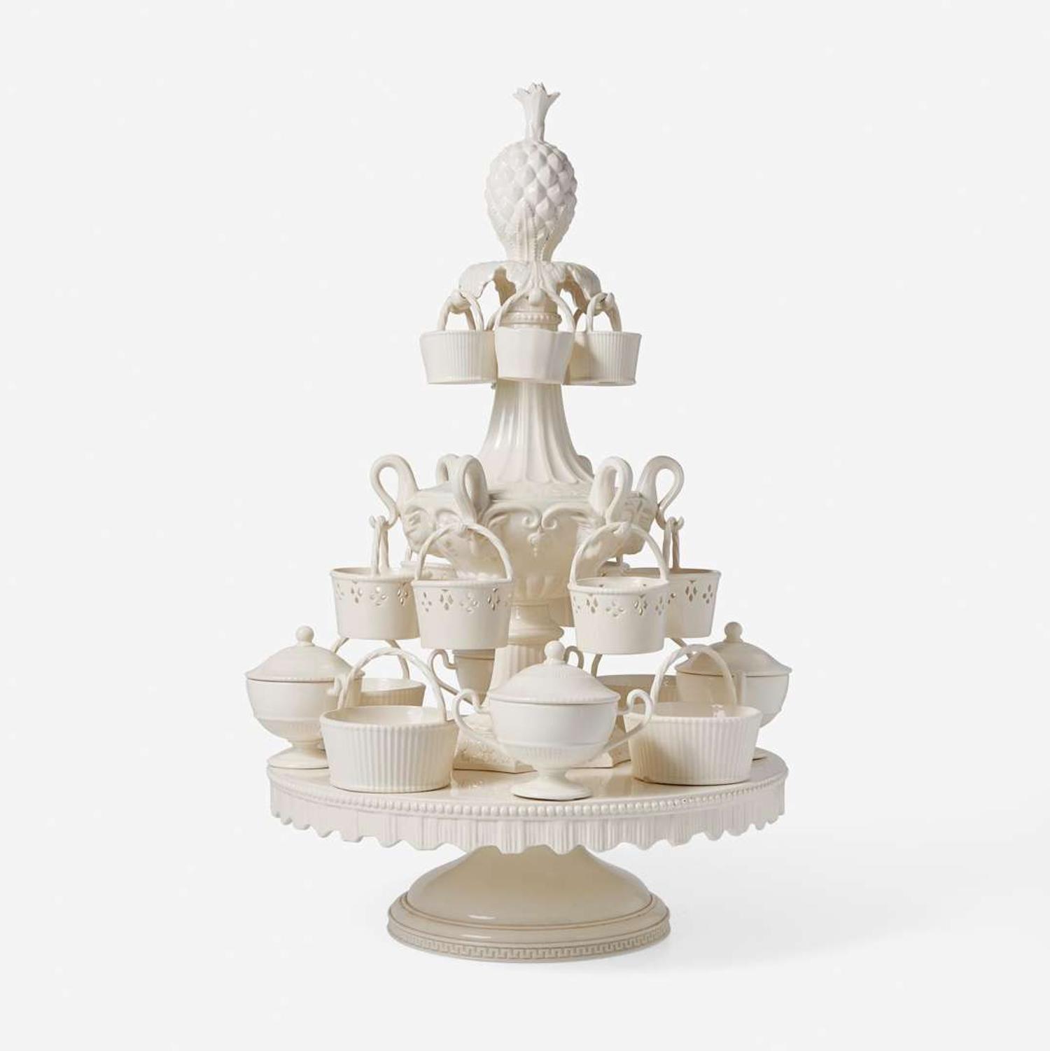 A Wedgwood Queensware Epergne UK, early 21st century