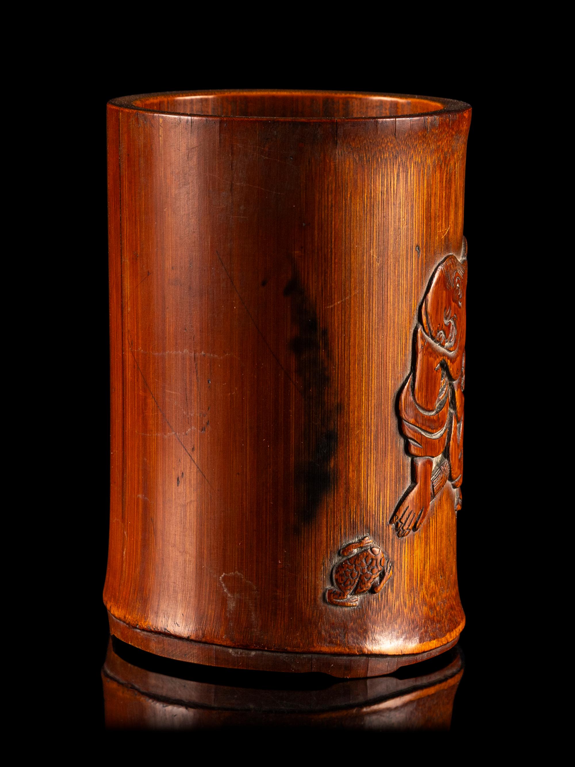 A Chinese Bamboo Brushpot, Bitong