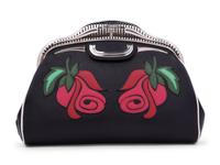 Prada Double Rose Saffiano Clutch Bag, 2000s