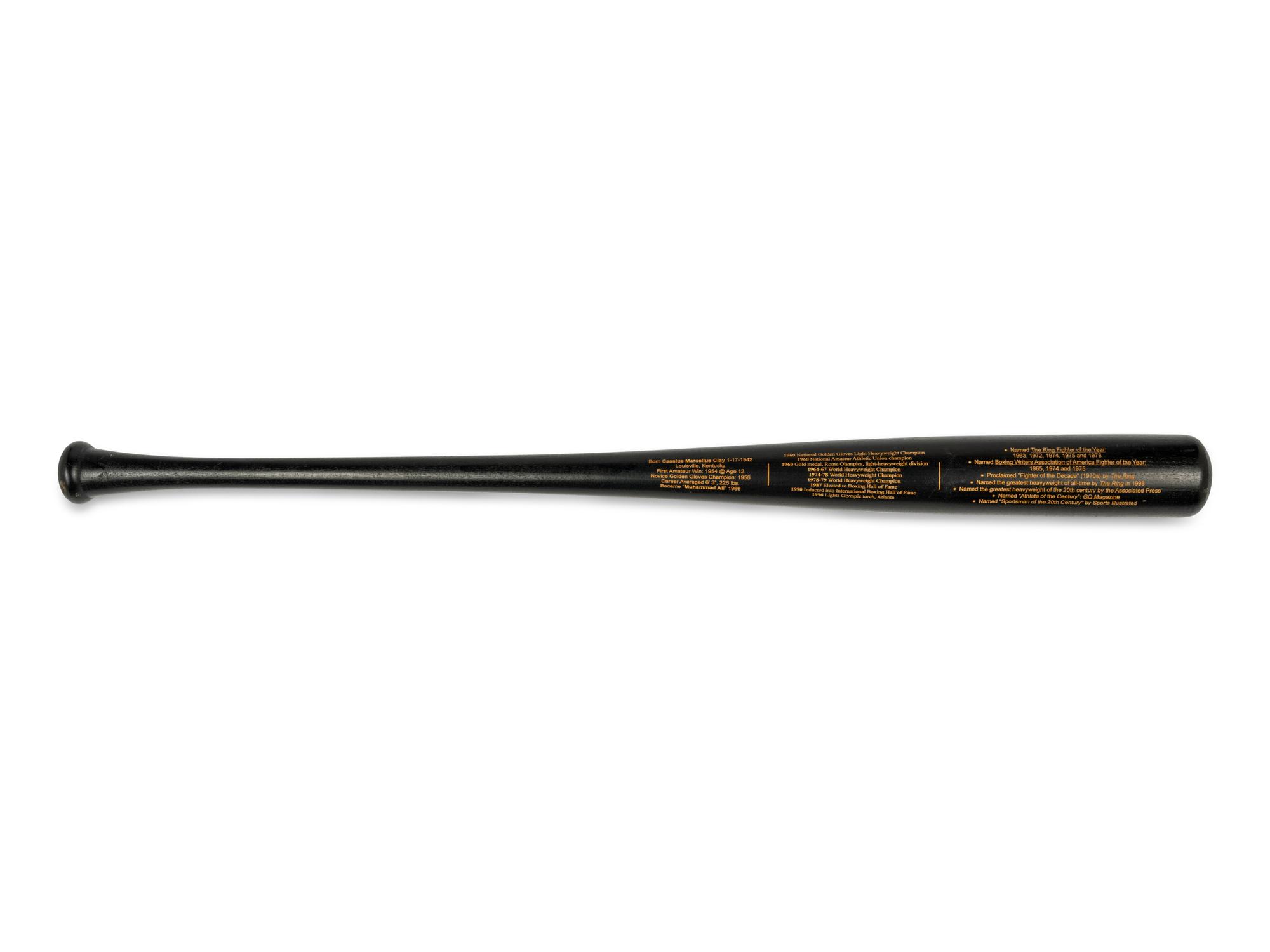 A Muhammad Ali Signed Autograph Baseball Bat (Ali Hologram, PSA)