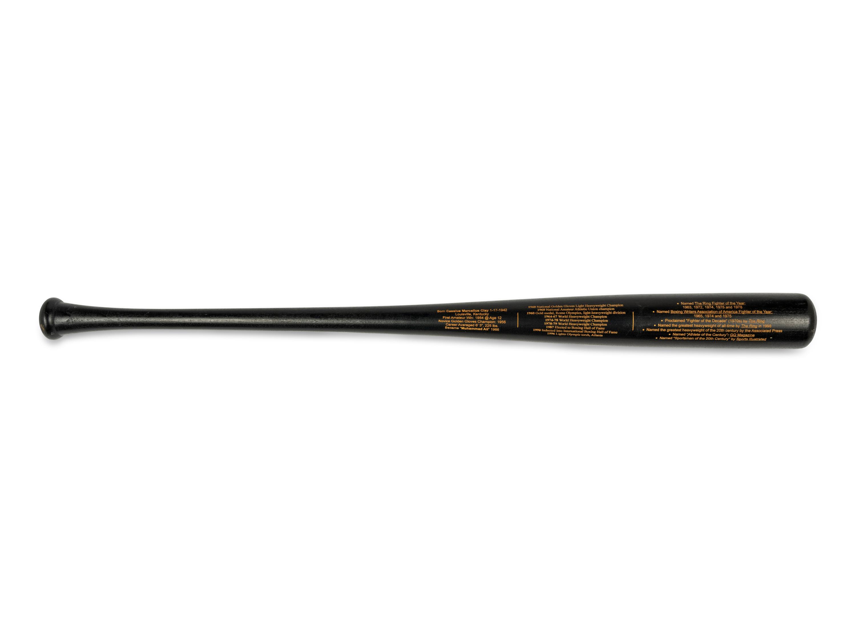 A Muhammad Ali Signed Autograph Baseball Bat (Ali Hologram, PSA)