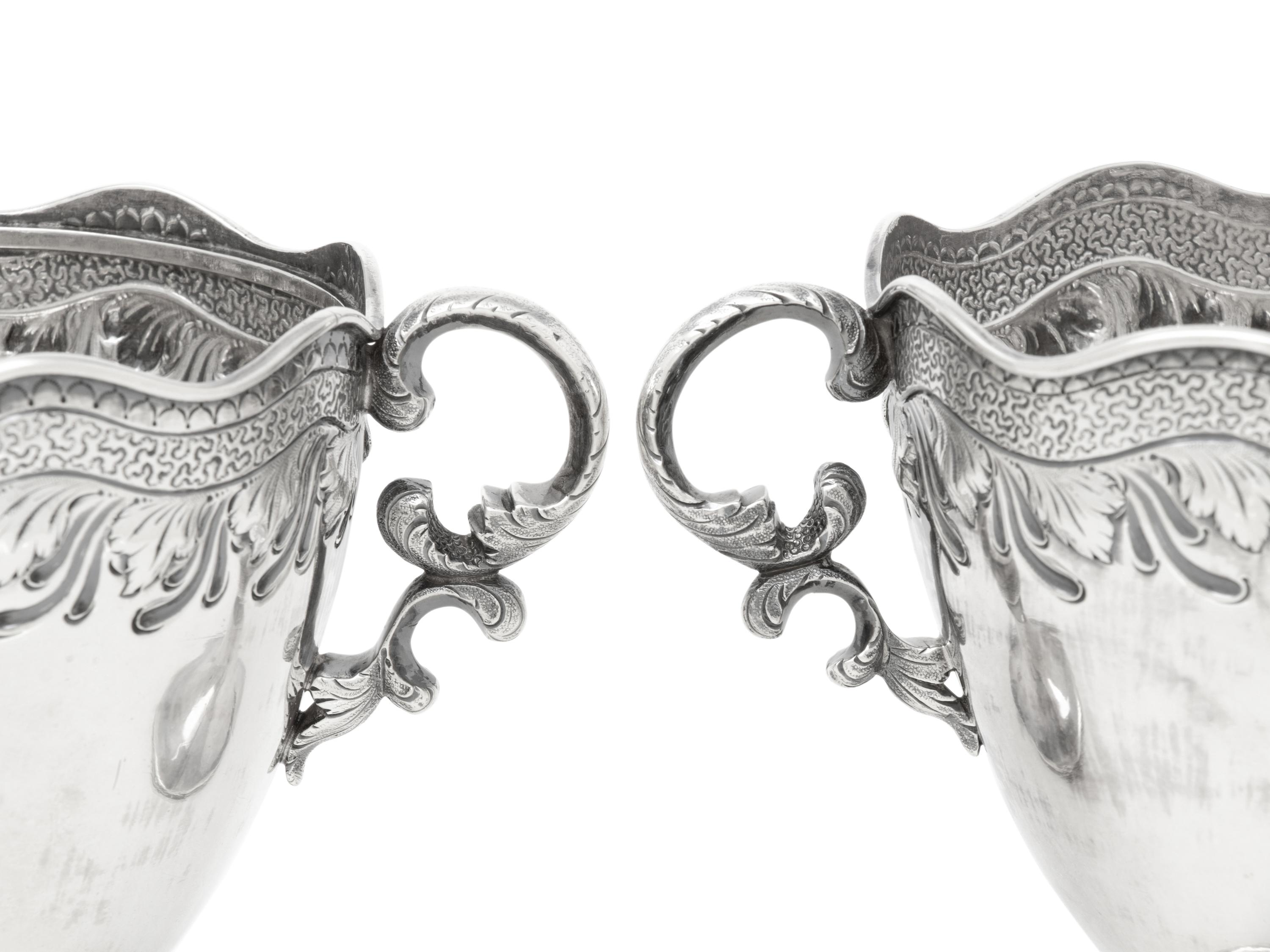 A Pair of S. Kirk Coin Silver Loving Cups
