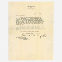 [Business, Industry & Finance] Rockefeller, John D. Typed Letter, signed