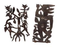Adam and Eve With The Tree of Life and Untitled (The Devil) (two works)