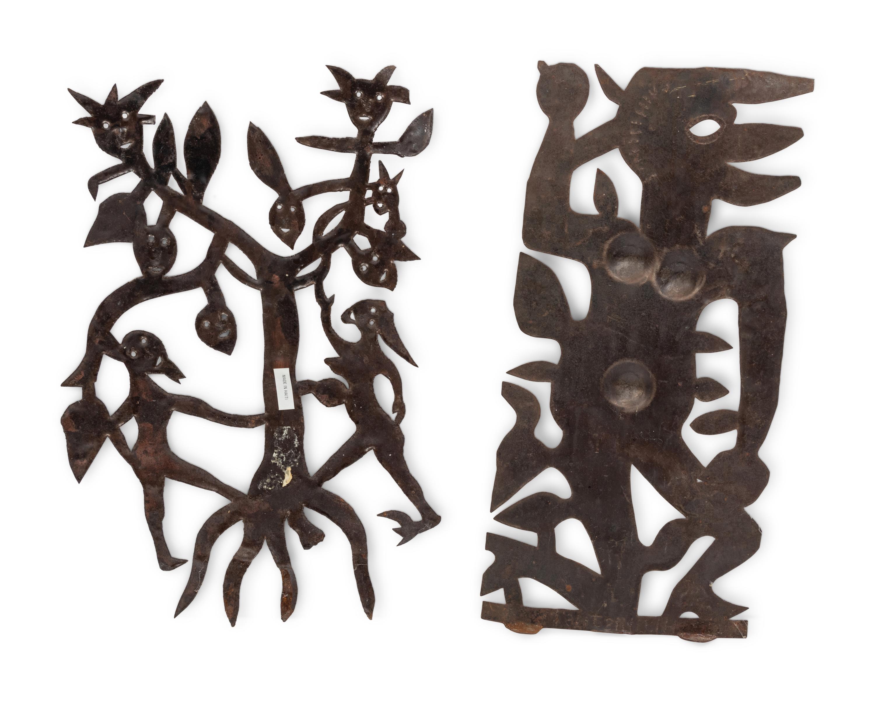 Adam and Eve With The Tree of Life and Untitled (The Devil) (two works)