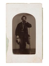 [EARLY PHOTOGRAPHY]. A group of 6 tinypes of hobbyists and hunters.