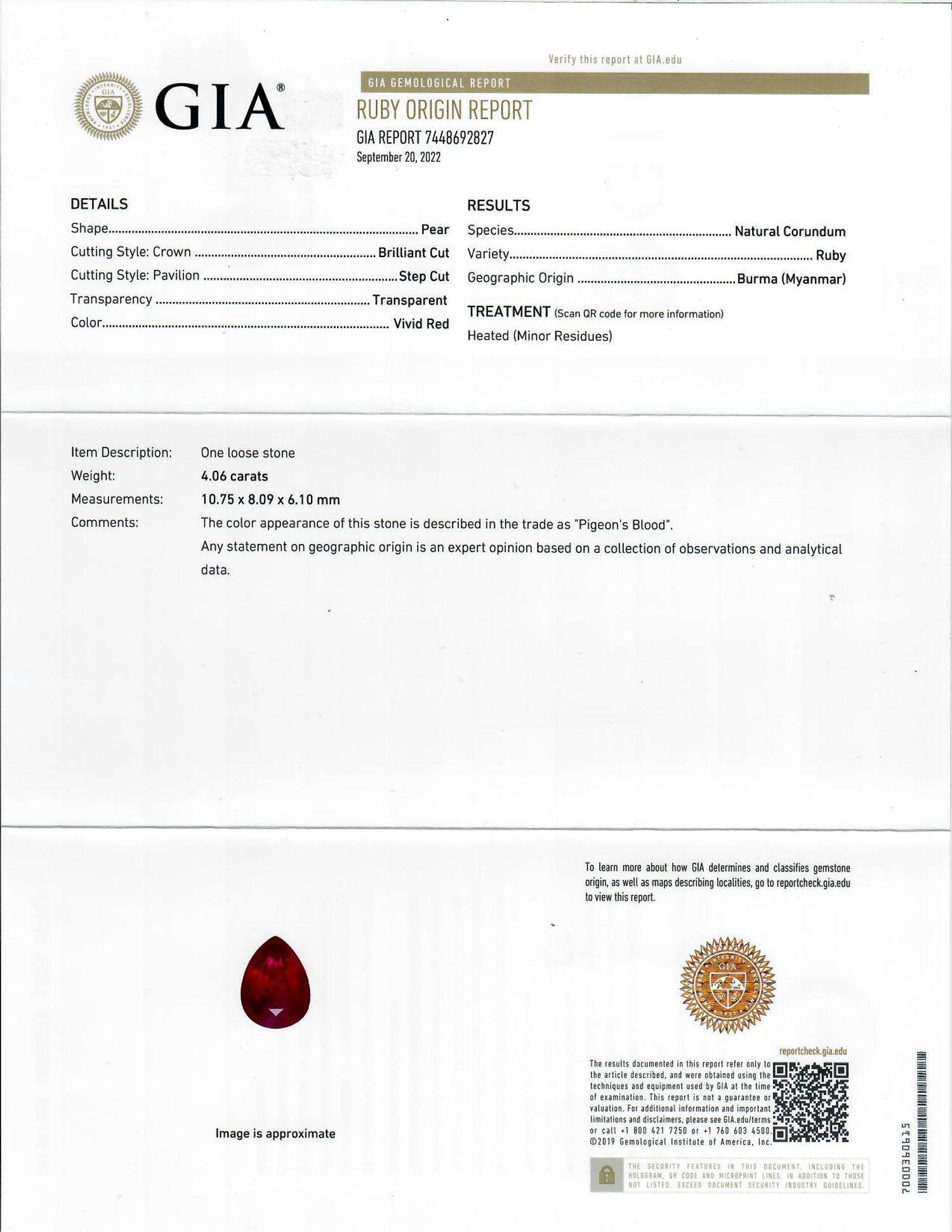 BURMESE RUBY AND DIAMOND RING